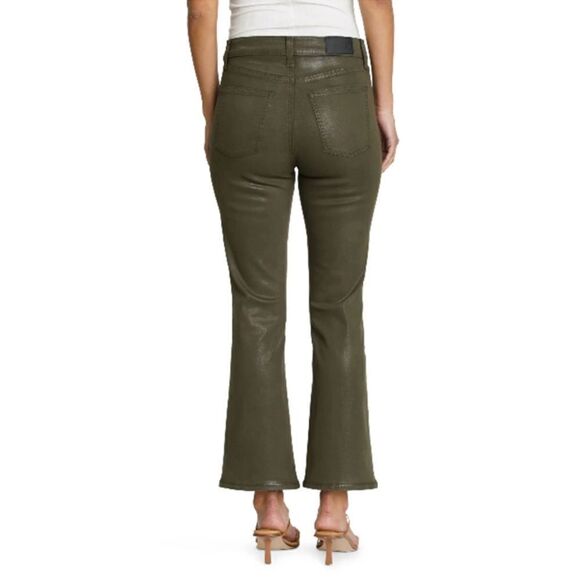 NWT PISTOLA lennon high rise cropped boot in coated juniper 28 - Picture 3 of 7